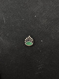 Silver Green Single Stone Nosepin