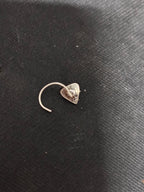 Silver Black Stone Nosepin