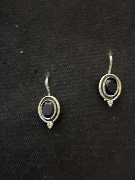 Silver Ink Blue Agate