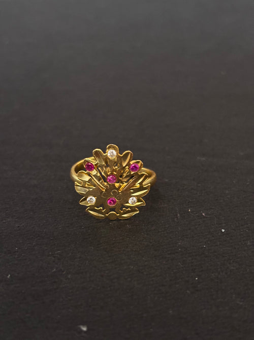 Gold Plated Silver Finger Ring