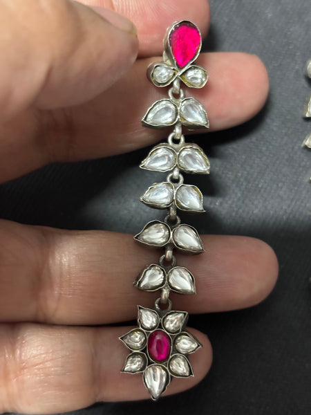 Silver Jadau work Earrings