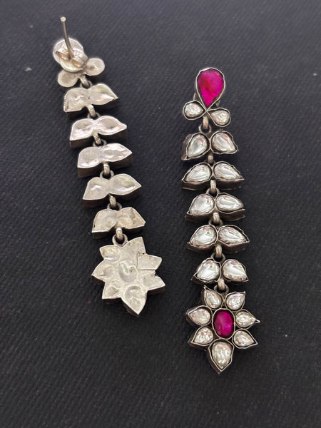 Silver Jadau work Earrings