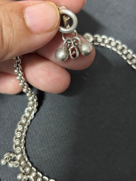 Vintage Silver Gungroo Anklet