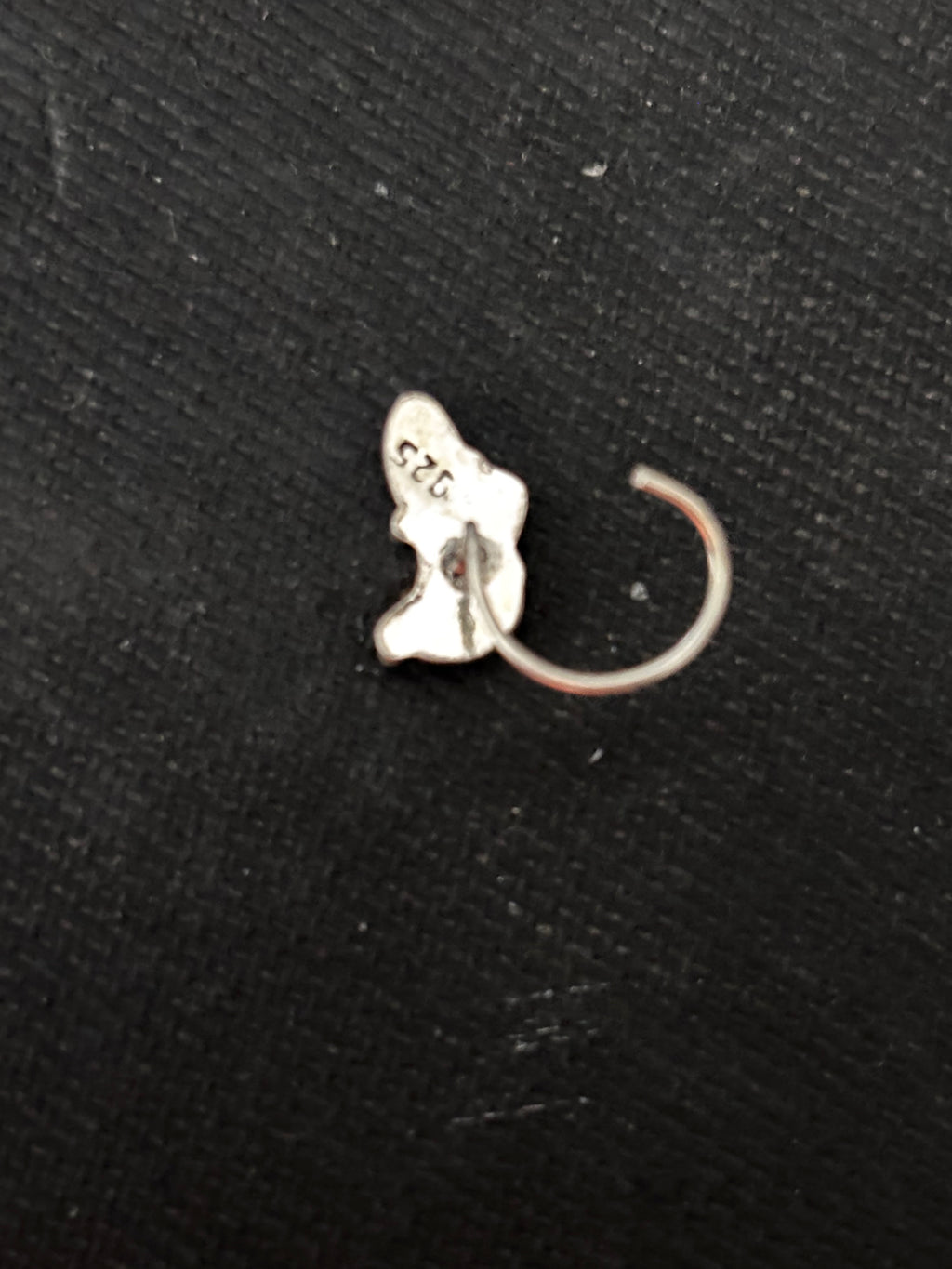 Three Stone Silver Nosepin