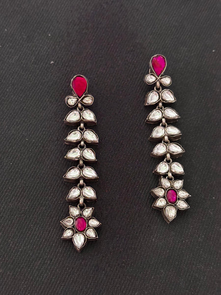 Silver Jadau work Earrings