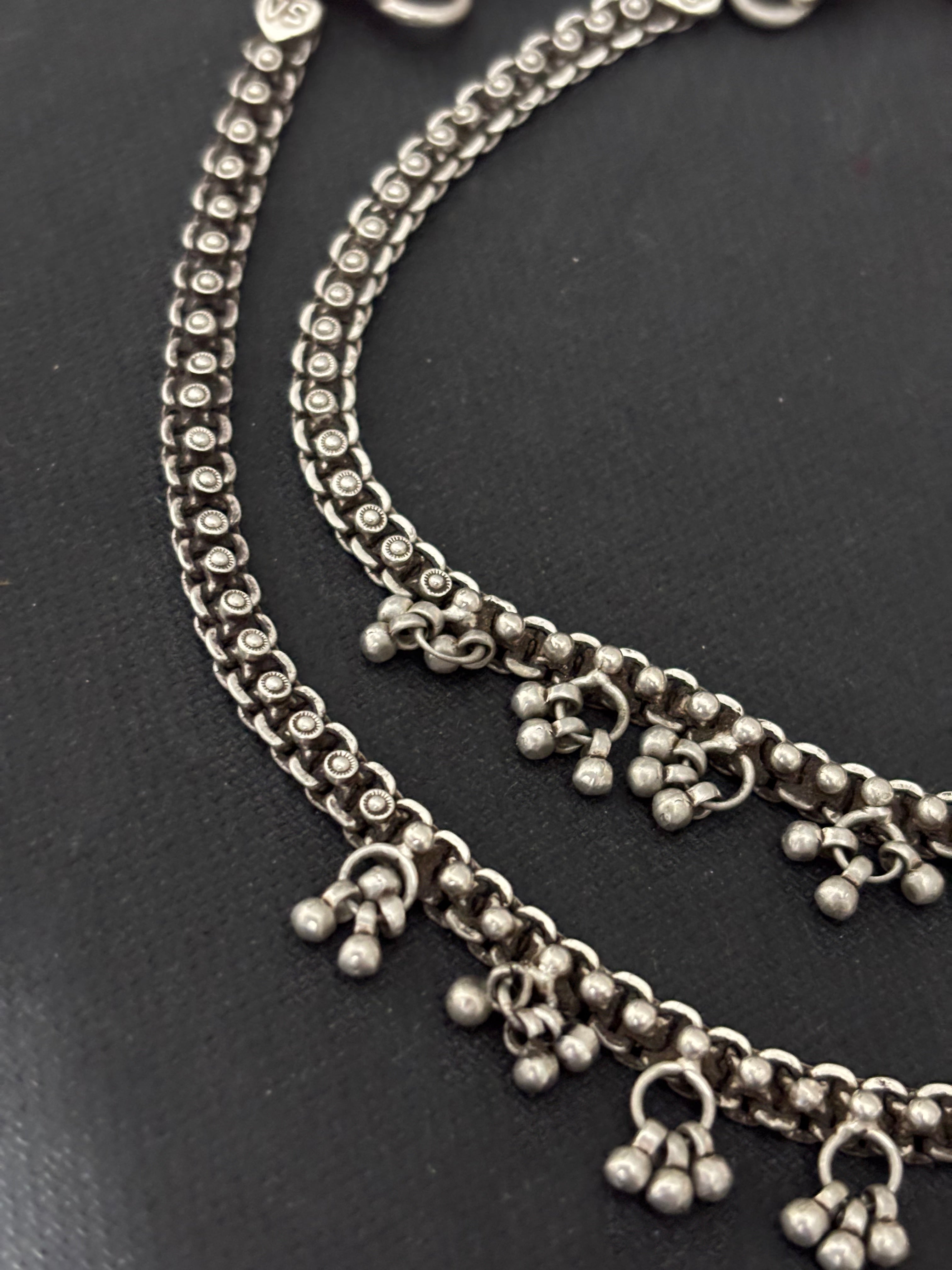 Vintage Silver Gungroo Anklet