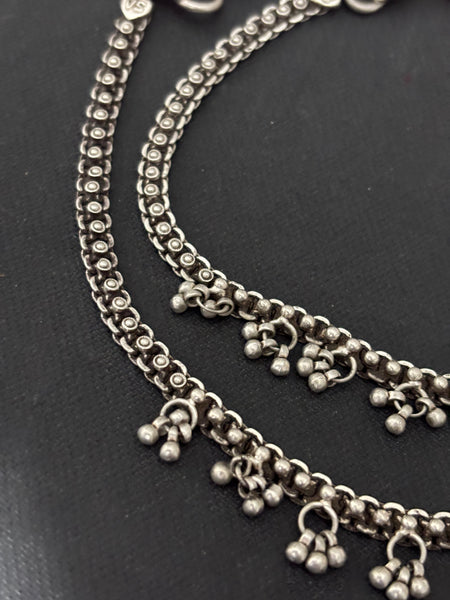 Vintage Silver Gungroo Anklet