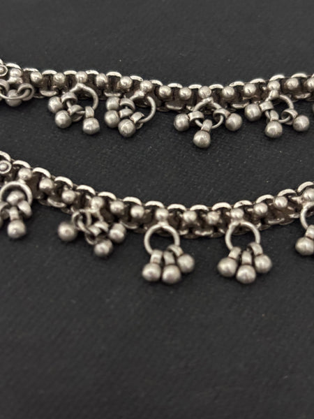 Vintage Silver Gungroo Anklet