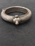 Vintage Silver Stamped Gajra Bangle