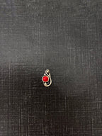 Silver Single Stone Curve Nosepin