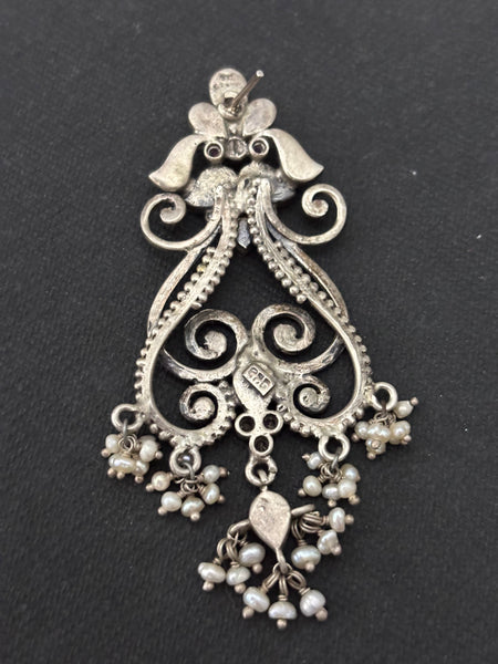 Silver Scrollwork Earrings