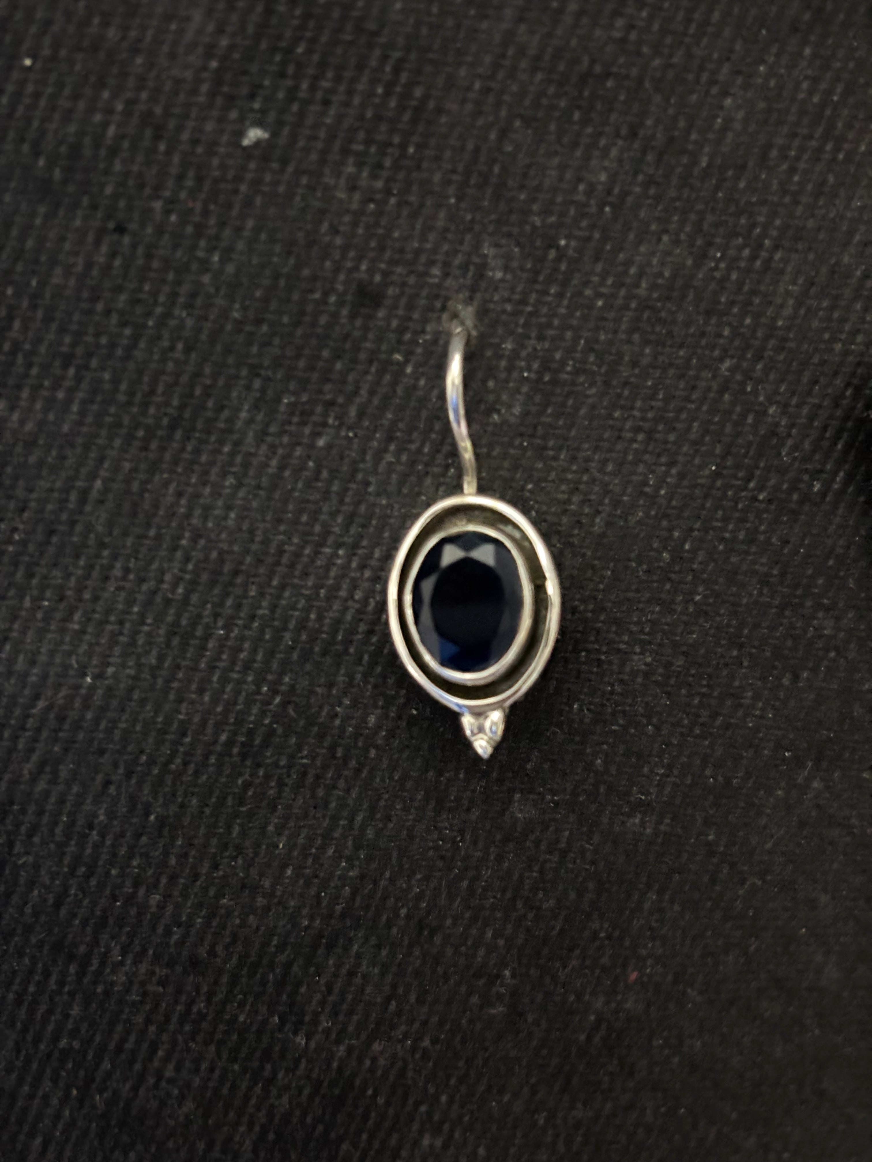 Silver Ink Blue Agate