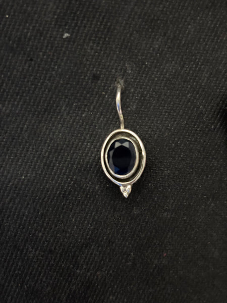 Silver Ink Blue Agate