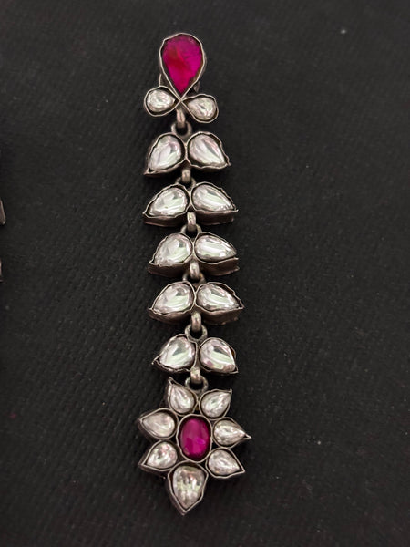 Silver Jadau work Earrings