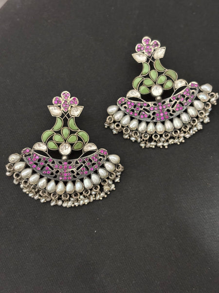 Silver Statement Earrings