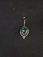 Silver Aquamarine Earrings