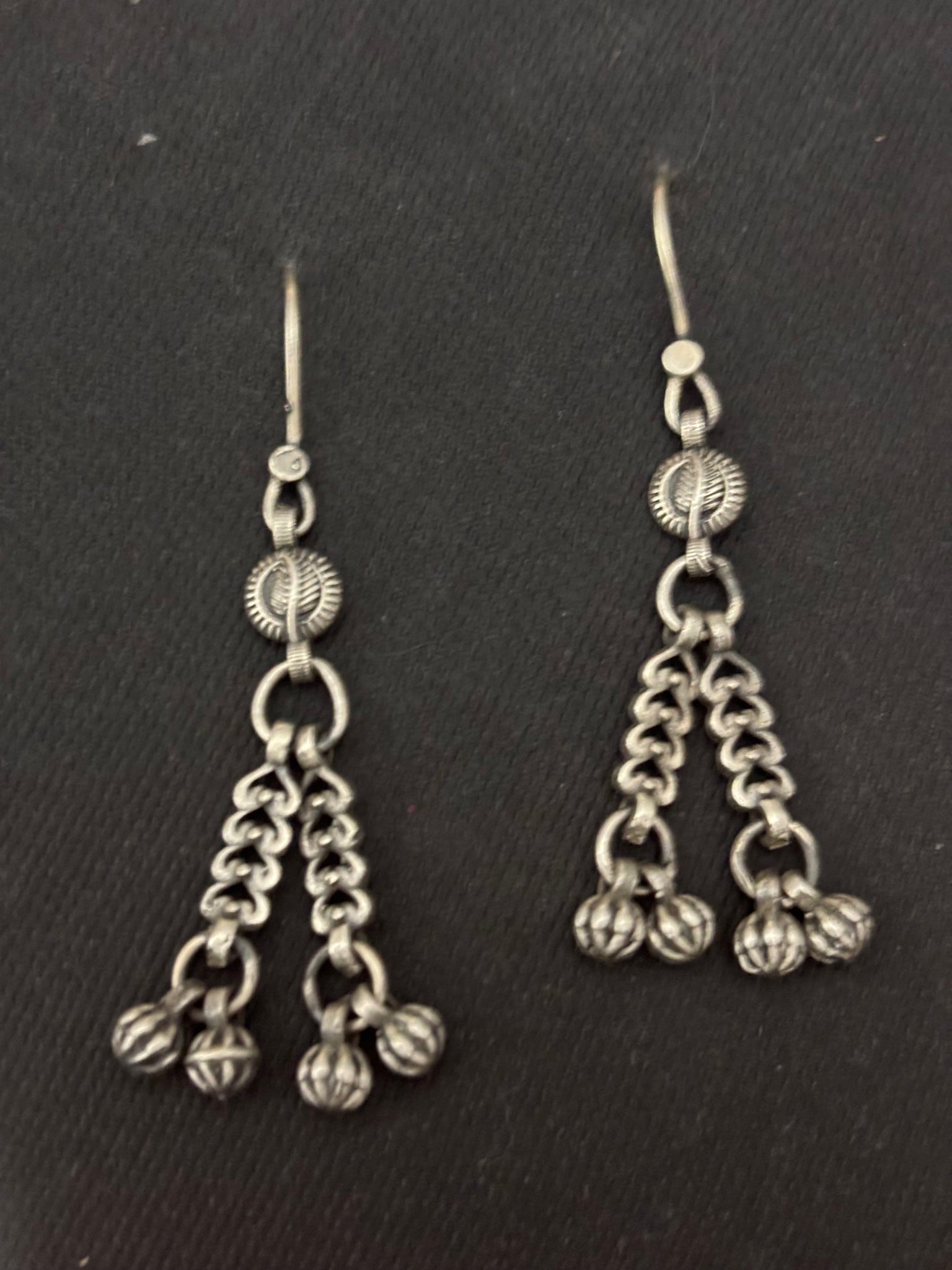 Silver Double Dangler Earrings