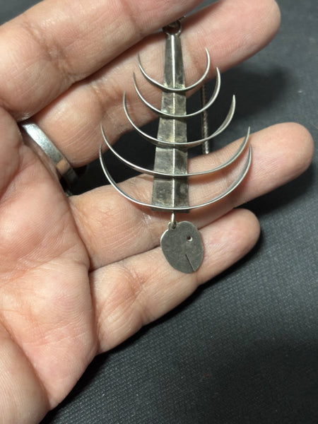 Vintage Taxco Mexico Silver Pendant