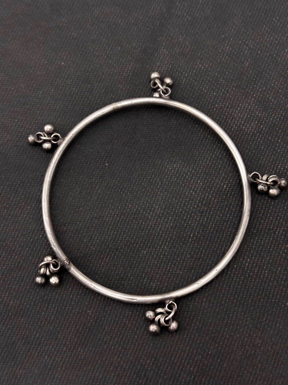 Silver Bangle With Gungroo
