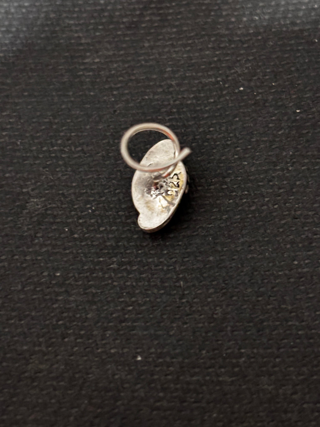 Elongated Single Stone Silver Nosepin
