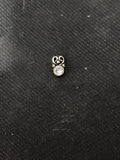 Silver Small Single Stone Nosepin