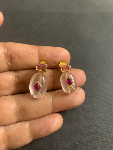 Semi precious stone Earring