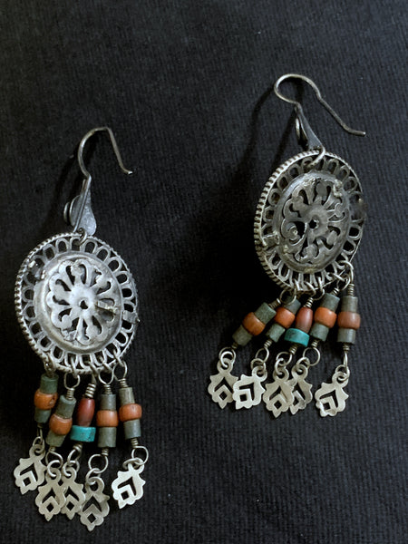 Vintage Silver Assembled Earrings
