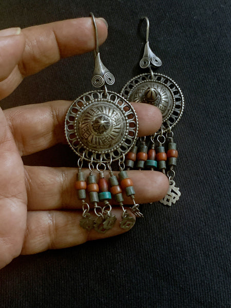 Vintage Silver Assembled Earrings