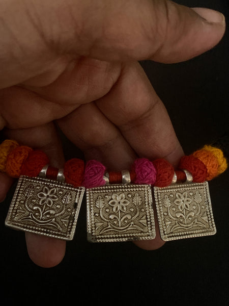 Silver Pendant Multicoloured