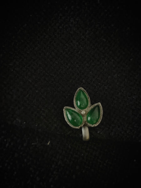 Three Leaf ClipOn Nosepin