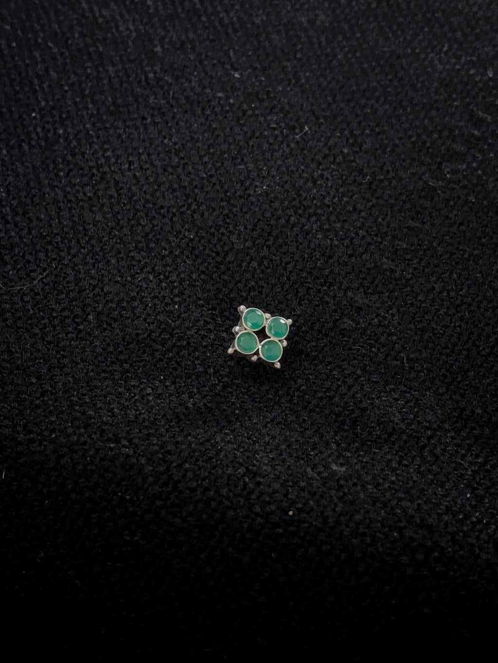 Silver Four Stone Nosepin