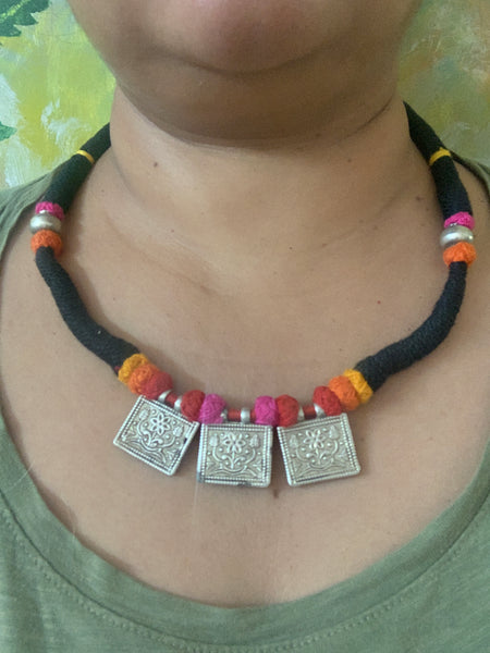 Silver Pendant Multicoloured