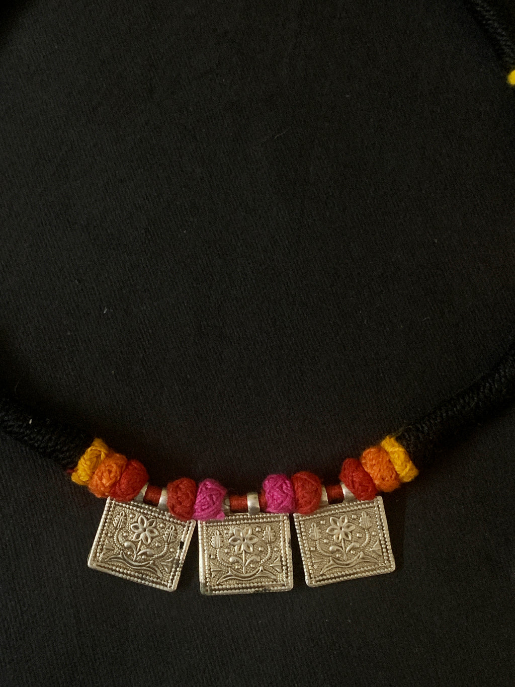 Silver Pendant Multicoloured