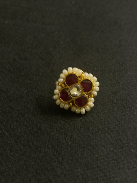 Kundan Flower Nosepin